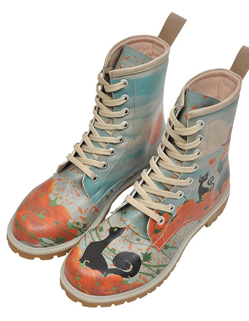 Die Boots "Pumpkin Witch" sind das ideale DOGO-Halloween-Modell. Abbildung eines Halloween-Boots von DOGO