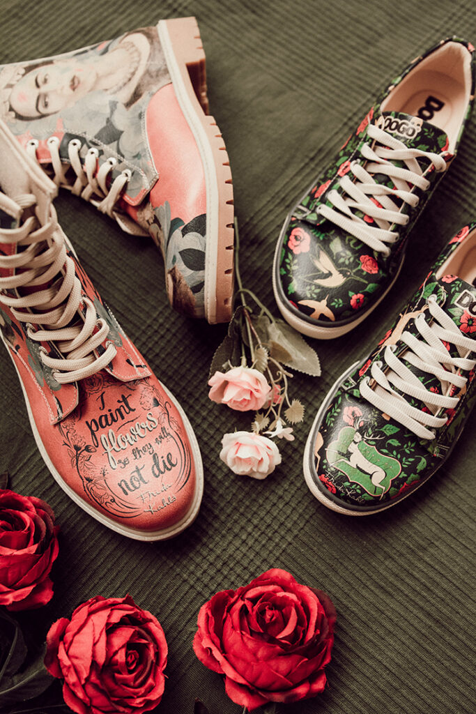 Boots und Sneaker im Frida Kahlo Design von DOGO