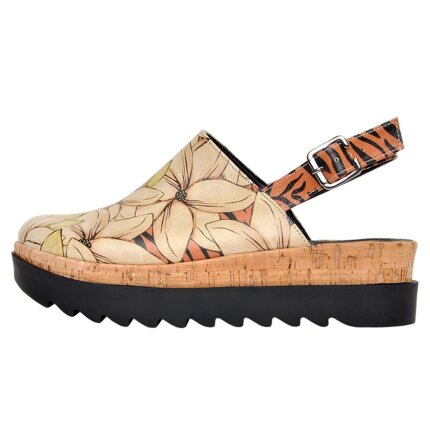 Bunte Sandalen mit schönen Motiven und kreativen Designs - DOGO Akita - Fearless im DOGO Onlineshop bestellen!