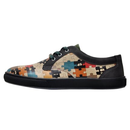 Bunte Sneaker mit schönen Motiven und kreativen Designs - Dogo Cord - In the Puzzle im DOGO Onlineshop bestellen!