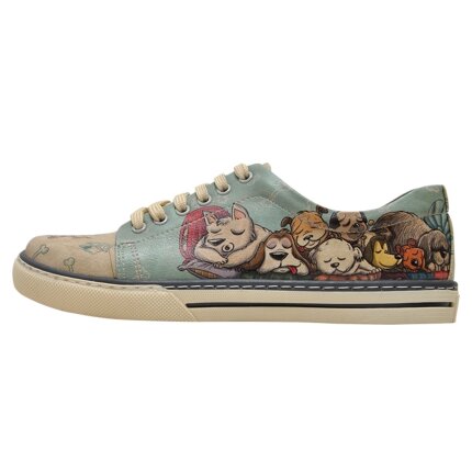 Bunte Sneaker mit schönen Motiven und kreativen Designs - Dogo Sneaker - Sleeping Dogs im DOGO Onlineshop bestellen!