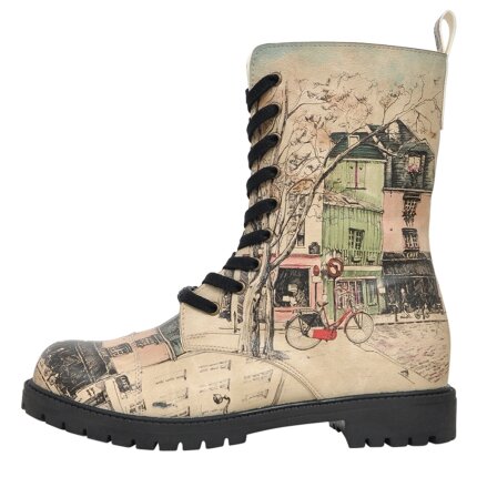 Bunte Boots mit schönen Motiven und kreativen Designs - DOGO Zipsy - Bonjour Paris 41 im DOGO Onlineshop bestellen!