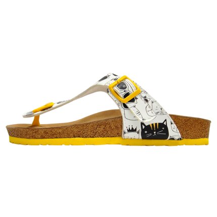 Bunte Sandalen mit schönen Motiven und kreativen Designs - DOGO Lila - Monochrome Cats im DOGO Onlineshop bestellen!