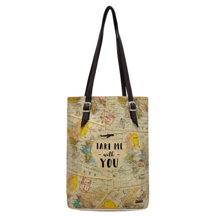 Bunte Taschen mit schönen Motiven und kreativen Designs - Dogo Tall Bag - Take me with you im DOGO Onlineshop bestellen!