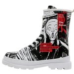 Bunte Boots mit schönen Motiven und kreativen Designs - DOGO Muse Gisele - Edvard Munch The Scream im DOGO Onlineshop bestellen!