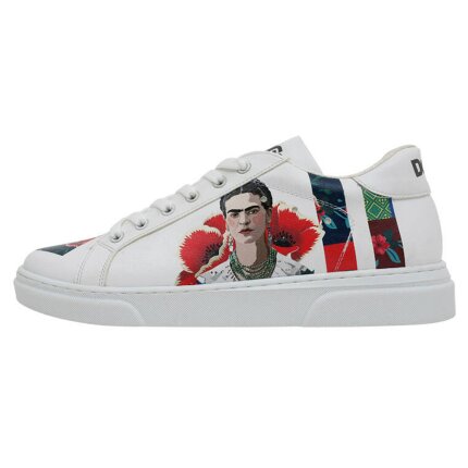 Bunte Sneaker mit schönen Motiven und kreativen Designs - Dogo Ace Sneaker - Viva la Vida Frida Kahlo im DOGO Onlineshop