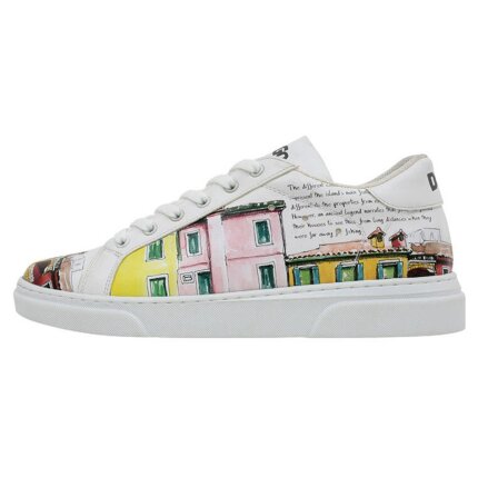 Bunte Sneaker mit schönen Motiven und kreativen Designs - Dogo Ace Sneaker - Burano Island im DOGO Onlineshop