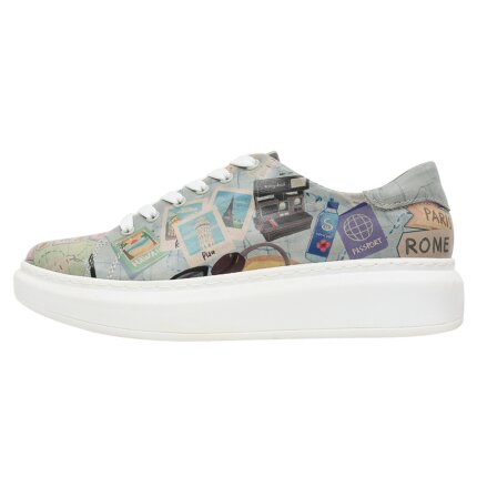 Bunte Sneaker mit schönen Motiven und kreativen Designs - Dogo Myra - Ready to Travel im DOGO Onlineshop bestellen!