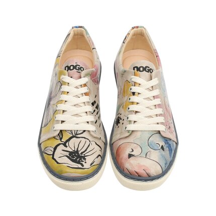 Bunte Sneaker mit schönen Motiven und kreativen Designs - Dogo Sneaker - A Pair of Doves im DOGO Onlineshop