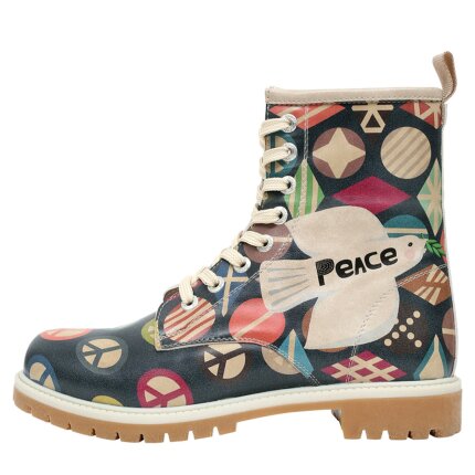 Bunte Boots mit schönen Motiven und kreativen Designs - Dogo Boots - Peace im DOGO Onlineshop bestellen!
