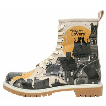 Bunte Boots mit schönen Motiven und kreativen Designs - Dogo Boots - Night Lovers im DOGO Onlineshop bestellen!