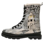 Bunte Boots mit schönen Motiven und kreativen Designs - Dogo Gisele - Spooky Town im DOGO Onlineshop bestellen!