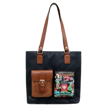Bunte Taschen mit schönen Motiven und kreativen Designs - Dogo Multi Pocket Bag - Stay Weird im DOGO Onlineshop bestellen!