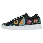 Bunte Sneaker mit schönen Motiven und kreativen Designs - Dogo Ace Sneaker - Flowers & Birds BLACK im DOGO Onlineshop