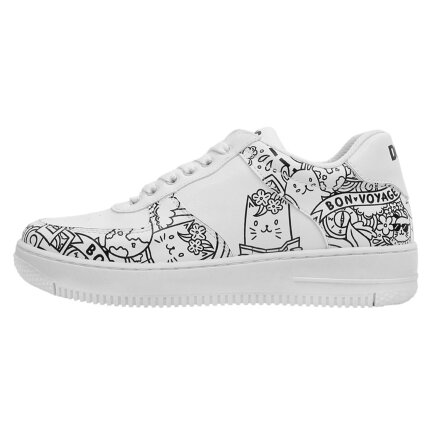 Bunte Sneaker mit schönen Motiven und kreativen Designs - Dice Sneakers - Bon Voyage im DOGO Onlineshop