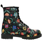 DOGO Boots - Flower & Birds BLACK