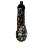 DOGO Boots - Flower & Birds BLACK