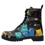 Bunte Boots mit schönen Motiven und kreativen Designs - Dogo Boots - Cat Lovers BLACK im DOGO Onlineshop bestellen!