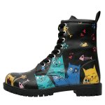 Bunte Boots mit schönen Motiven und kreativen...