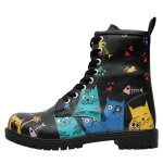 Bunte Boots mit schönen Motiven und kreativen...