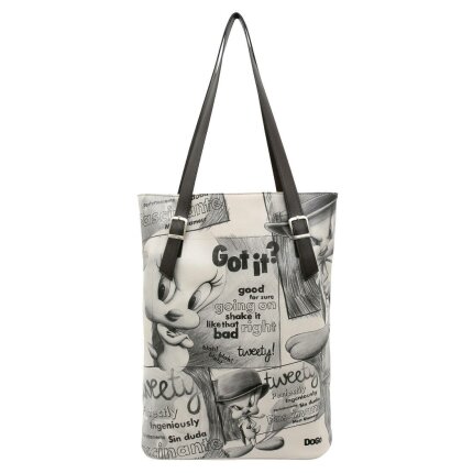 Bunte Taschen mit schönen Motiven und kreativen Designs - Bunte Taschen mit schönen Motiven und kreativen Designs - Dogo Tall Bag - Tweety Moods im DOGO Onlineshop bestellen!