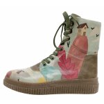 Bunte Boots mit schönen Motiven und kreativen...