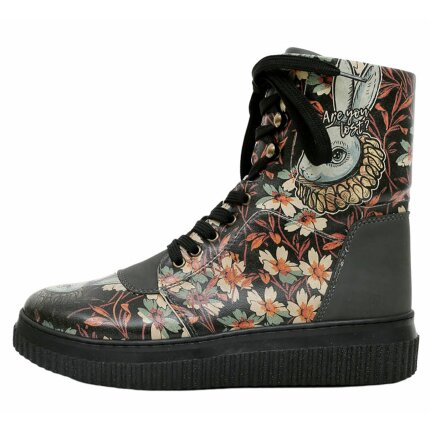 Bunte Boots mit schönen Motiven und kreativen Designs - Dogo Future Boots - Are you lost im DOGO Onlineshop bestellen!