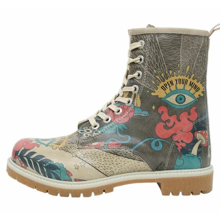 Bunte Boots mit schönen Motiven und kreativen Designs - Dogo Boots - Open Your Mind im DOGO Onlineshop bestellen!