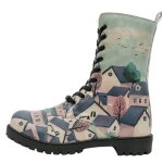 Bunte Boots mit schönen Motiven und kreativen...