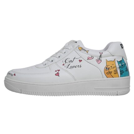 Bunte Sneaker mit schönen Motiven und kreativen Designs - Dice Sneakers - Cat Lovers im DOGO Onlineshop