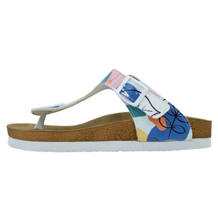 Bunte Sandalen mit schönen Motiven und kreativen Designs - DOGO Lila - Abstract Leaves im DOGO Onlineshop bestellen!