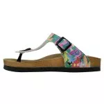 Bunte Sandalen mit schönen Motiven und kreativen...
