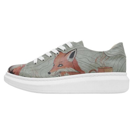 Bunte Sneaker mit schönen Motiven und kreativen Designs - Dogo Myra - Run Little Fox im DOGO Onlineshop bestellen!