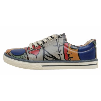 Bunte Sneaker mit schönen Motiven und kreativen Designs - Dogo Sneaker - Cubic Faces im DOGO Onlineshop bestellen!