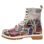 Bunte Boots mit schönen Motiven und kreativen...