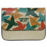 Bunte Taschen mit schönen Motiven und kreativen...