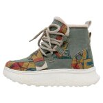 Bunte Boots mit schönen Motiven und kreativen...