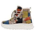 Bunte Boots mit schönen Motiven und kreativen...