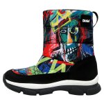Bunte Boots mit schönen Motiven und kreativen...