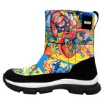 Bunte Boots mit schönen Motiven und kreativen...
