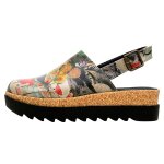 Bunte Sandalen mit schönen Motiven und kreativen...