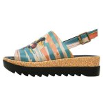 Bunte Sandalen mit schönen Motiven und kreativen...
