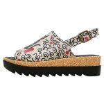 Bunte Sandalen mit schönen Motiven und kreativen...