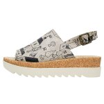 Bunte Sandalen mit schönen Motiven und kreativen...