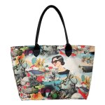 Bunte Taschen mit schönen Motiven und kreativen...