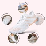 DOTALES - FlowStep Barfußschuhe Weiß/Rosa 36