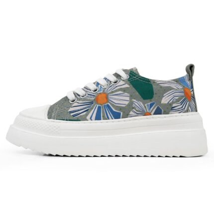 Bunte Sneaker mit schönen Motiven und kreativen Designs - Freya - Origami Bloom im DOGO Onlineshop