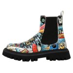 Bunte Boots mit schönen Motiven und kreativen...