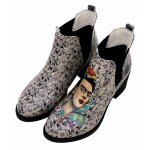 DOGO Eve Boots - Frida-Kahlo-with-Blue-Flowers