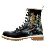 Bunte Boots mit schönen Motiven und kreativen...